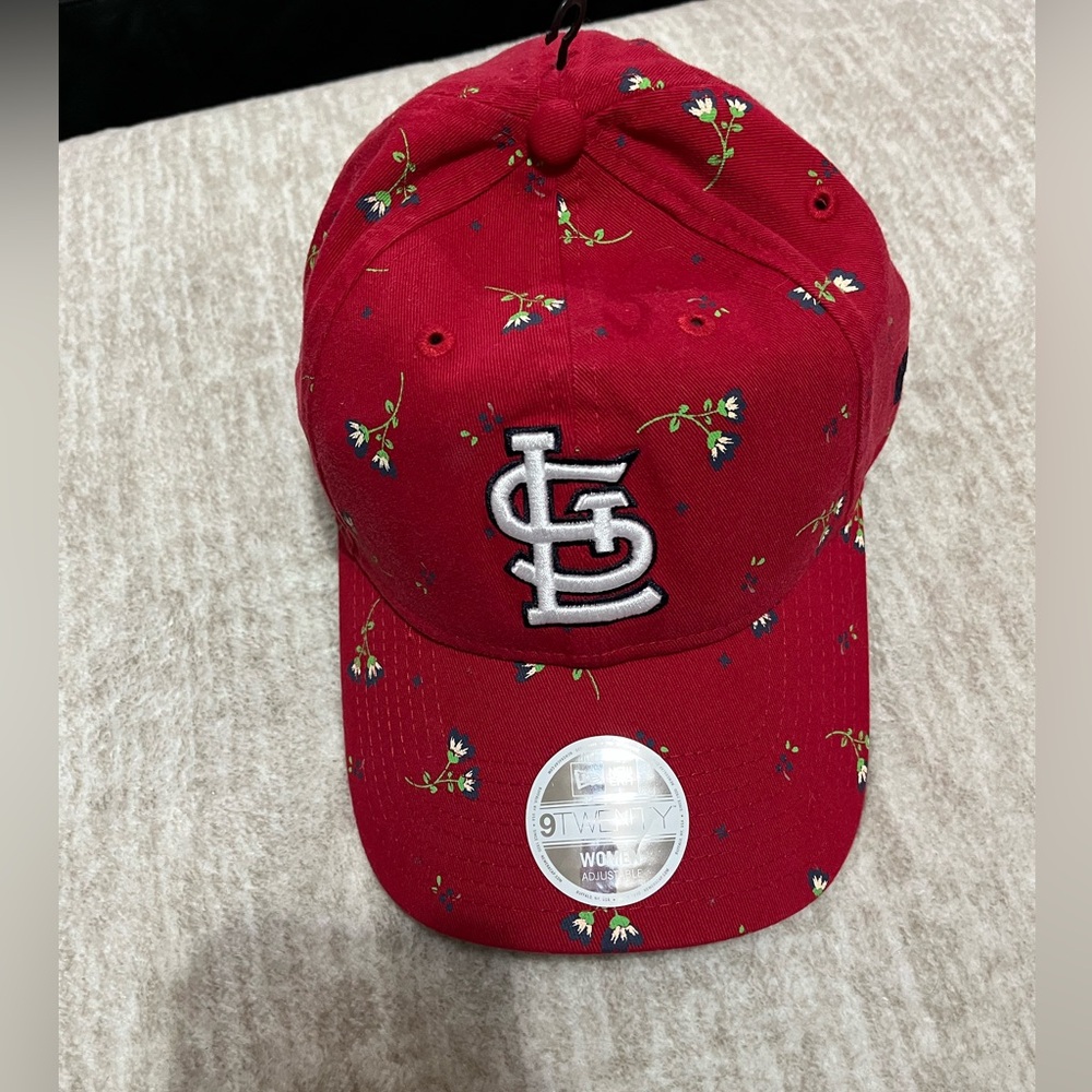St Louis Cardinals floral baseball cap